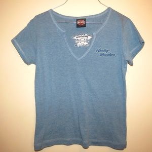 Harley Davidson V Neck Top M
